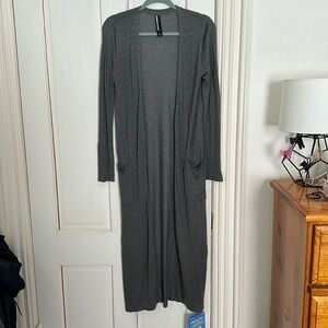 Long grey cardigan